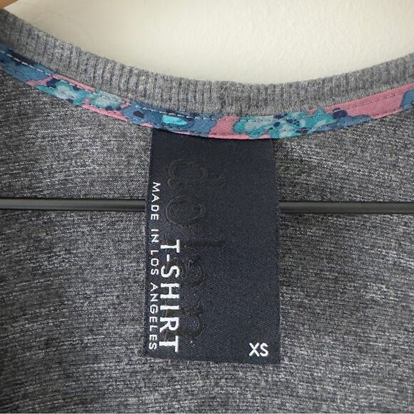 Anthropologie Dolan T-Shirt Jumpsuit adjustable tie waist pockets scoop neck XS - Picture 9 of 11